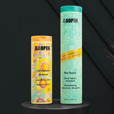 China Modern Custom Color 150ml 250ml 300ml HDPE Plastic Flip Cap Bottles Shampoo Cylinder Squeeze Shaped ACP Personal Care Bottle for sale