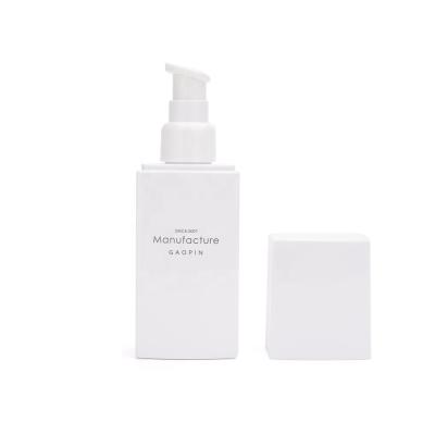 China Square Plastic Bottle and Cream Jar Set 30g 50g Skin Care Lotion Packing 50ml 60ml 80ml 100ml 120ml Personal Skin Care Packaging for sale