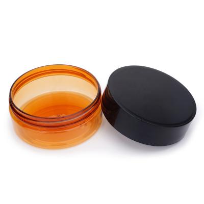 China Single Custom Empty Cream Plastic Cosmetic Container 250ml Packaging Body Scrub Jar for sale