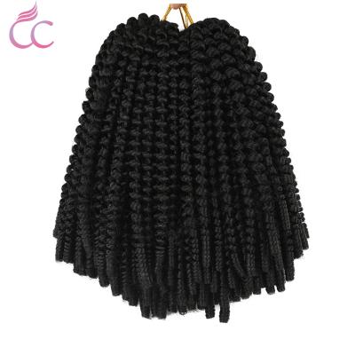 China High Quality With Factory Wholesale Price Cheap Spring Twist Synthetic Hair 8 12 16 Inch Ombre Spring Twist Bounce Crochet Braids Synthetic Braiding Hair for sale