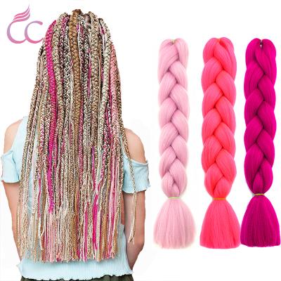 China High quality with factory wholesale price cheap price customized color synthetic hair extension natural braiding hair synthetic hair extension for sale