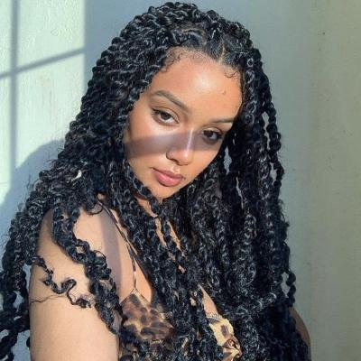 China High quality with factory wholesale price passion twist crochet hair braids, fashion african synthetic braiding hair, water wave passion twist hair extension for sale