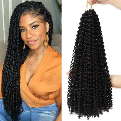 China High quality with factory wholesale price passion twist hair crochet braids synthetic hair extensions pre twisted passion crochet hair for sale