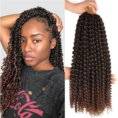 China High Quality With Factory Wholesale Price CiCi Hair Passion Twist Synthetic Hair Extensions Curly Pre Twisted Passion Twist Crochet Hair Water Wave for sale