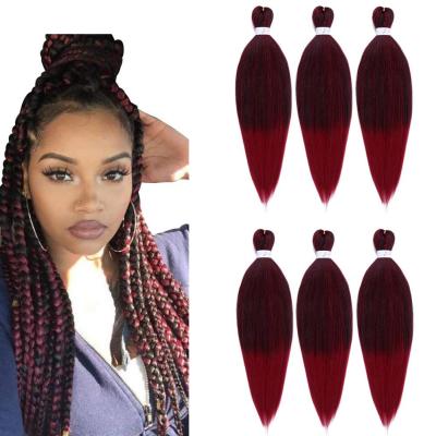 China High Quality With Factory Wholesale Price Pre Stretched Braiding Hair Extensions Synthetic Fiber Crochet EZ Twist Braids Hair Attachments for sale