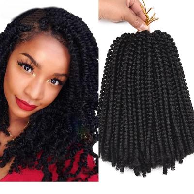 China High quality with factory wholesale price spring twist crochet hair braiding crochet braids kinky curly spring twist hair crochet hair extensions for sale