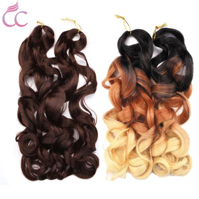 China High Quality With Factory Wholesale Price Popular Loose Wavy Braiding Hair Curly Spiral Wave Braiding Hair Synthetic Hair Extensions For Braiding for sale