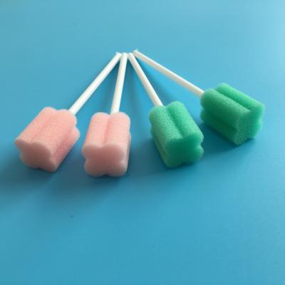 China Disposable Medical Hot Selling Patient Care Voucher Toothbrush Oral Sponge Oral Swab Free Sample Patient Care Oral Cleaning Sponge Stick Price for sale