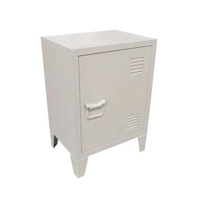 China Factory Wholesale Adjustable Custom Small Double-Layer Steel Bedside Locker (Other) With Lock for sale