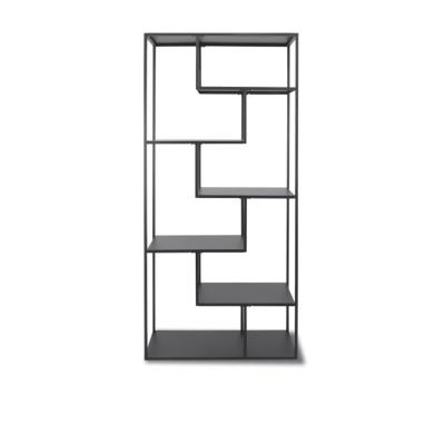 China News Design Wrought Iron Cube Metal Display Shelves Furniture Living Room Equipment Rack Steel Shelf Communal Bookcase 6 Shelves for sale