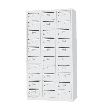 China Modern Huadu Furniture Group 30 Metal Lockers Master Steel Mailbox Cabinet for sale