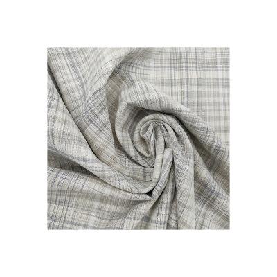 China Producing Waterproof Cotton Linen Water Resistant Space Dyed Plaid Fabric for sale