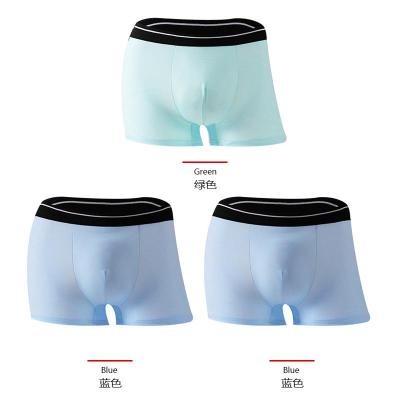 China Antibacterial Drop Shipping Underwear Supply Low Prices 2021 Ice Silk Fabric Briefs Underwear Cool And Breathable Male Underwear for sale