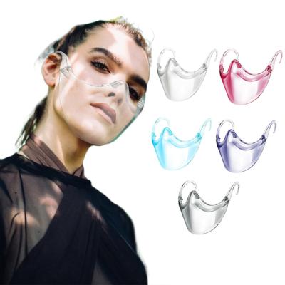 China Dropshipping Fashionable Fog Face Mask Clarity Durable Clear Face Mask Combine Comfort Safe PEET Plastic Reusable Transparent Clear Face Mask for sale