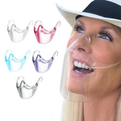 China Dropshipping Fashionable Fog Face Mask Clarity Durable Clear Face Mask Combine Comfort Safe PEET Plastic Reusable Transparent Clear Face Mask for sale