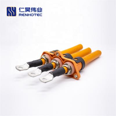 China Vehicle Mounted EV Passthrough High Voltage Plastic Connector for sale