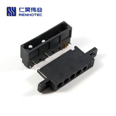 China Flat Solder Cup Connector / Crimp Female Crimp Pin Terminal Power Drawer Connectors for sale