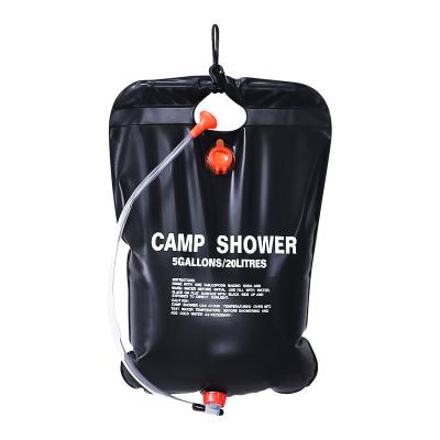 China 5 Gallon 20L PVC Camping Shower Bag Outdoor Solar Bag Travel Pressure Shower Portable for sale