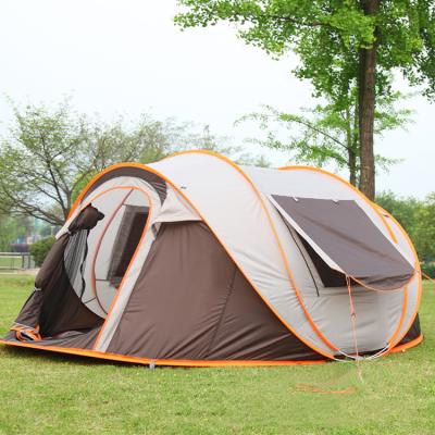 China Extended Type Portable Durable Outdoor UV Protection Quick-Opening Tent Camping Tent 2000 Mm Waterproof Moisture Proof Green Automatic Installed 2000 mm for sale