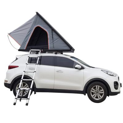 China Straight Bracing Type Outdoor Aluminum Triangle 4x4 Hard Shell Car Camping Roof Top Tent for sale