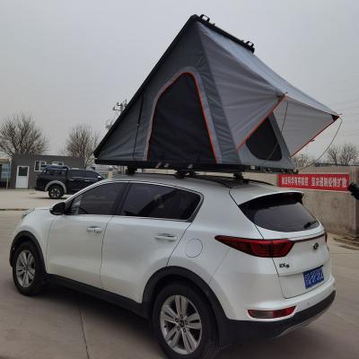 China Straight Bracing Type Outdoor Waterproof Hard Camping 4x4 Shell Aluminum Car Roof Top Tent For Camping for sale