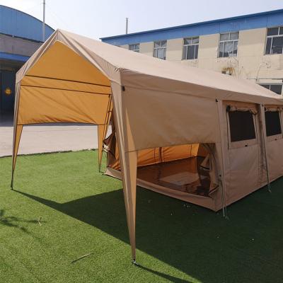 China Outdoor Portable Waterproof Waterpoof 3000mm Cotton Camping Family Canvas Hotel Tent for sale