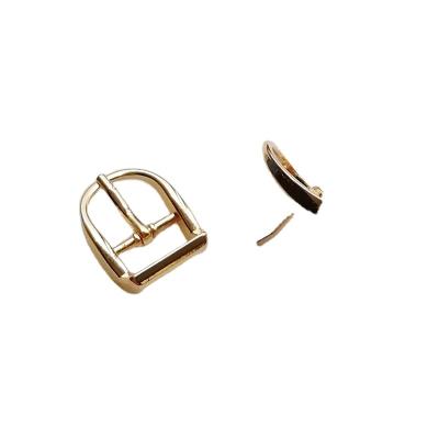 China Factory Price Eco-friendly Logo Fashion Genuine Leather Gold Custom Alloy Pin Belt Buckle Metal Part For Bag Belt for sale