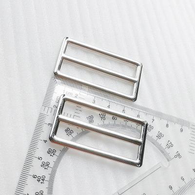 China Factory Price Eco-Friendly Tri Glide Slides Flat Buckles Metal Slide Buckle For Purse Camping Belt Bags for sale