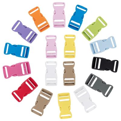 China Eco-friendly side version plastic buckles quick side version buckles for luggage straps backpack curve contoured for sale