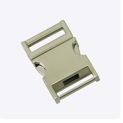 China Eco-friendly heavy-duty metal side version buckles metal backpack version quick side buckle for decorative belt backpack for sale