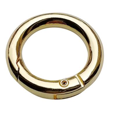 China Quick Connect Fashion 28.5 Mm Alloy O Ring Bag Accessories Hold Down Adjustable Clasp Spring O Ring Metal O Ring Buckle for sale