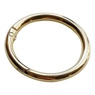 China Quick Connect Fashion Of 47.5 Mm Alloy O Ring Bag Accessories Spring O Rings Spring Snap Clip Hooks for sale