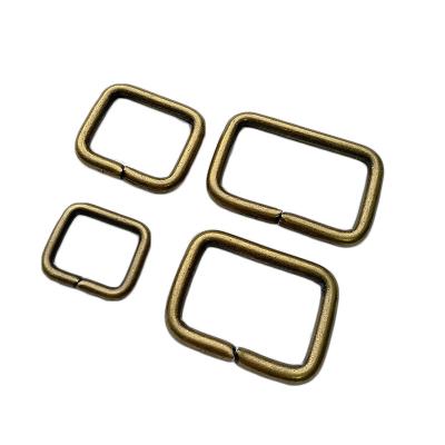 China Rectangle Ring Buckle Handbag Hardware Metal Fashion Bag Accessories Metal Buckle for sale