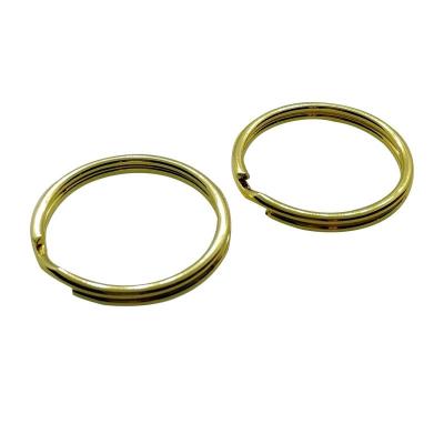 China Factory Wholesale Gold Metal Chain Purse O Ring Around Key Organization Slot Flat Key Ring for sale