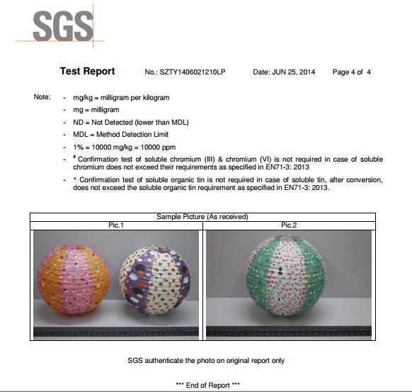 LANTERN TEST REPORT - Kuafu International Co., Ltd.