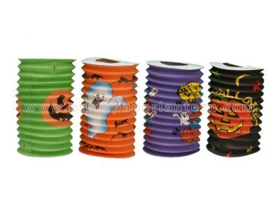 China Handmade Accordion Fall Paper Lanterns for sale