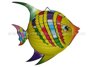 China Distinctive Colorful Animal Paper Lanterns / Custom Fish Paper Lanterns for sale