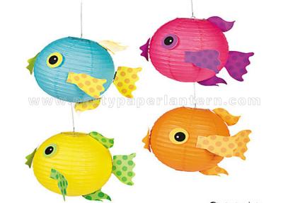 China Amusing Tropical Decorated Paper Lanterns For Toys / Party , Free Sample for sale