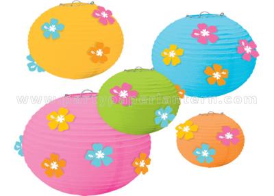 China Flower Designs Paper Craft Lanterns Party Decorations Colorful  DIY Kits Cute for sale