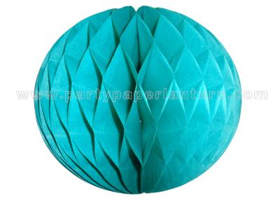 China Customized Colorful Round Paper Honeycomb Balls 6-18 Inch 100% Handmade for sale