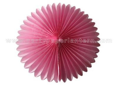 China Colorful Petal Shaped Round Tissue Paper Fan Decorations Customized Diy Paper Fans for sale