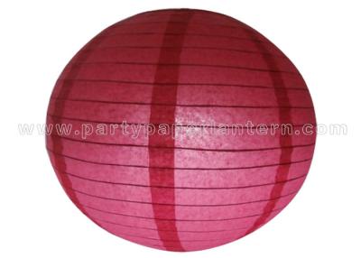 China Single Color Round Chinese Paper Lantern for sale