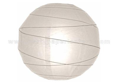 China Crisscross Ribbing Round Paper Lanterns With Lights For Wedding  Decoration for sale