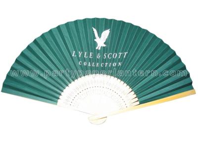 China Custom Printed Japanese folding fan , hand held paper fans for weddings for sale