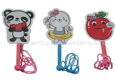 China Lovely PP Hand Fan r for parties and toys , beautiful hand held fans Animal Printed for sale