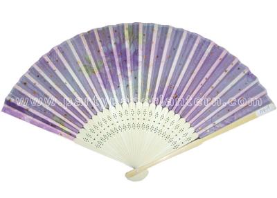 China Pastel Style Printed Japanese Traditional Fan , paper folding hand fans for sale