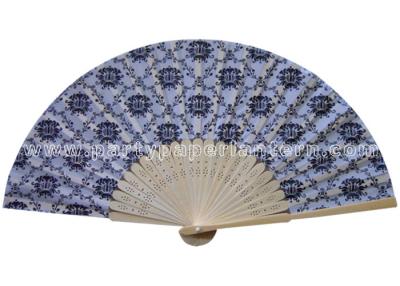 China Flower Style Printed Decorative Hand Held Fans printable paper fans for Daily Use for sale