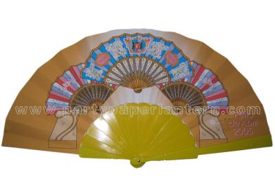 China Stylist Design Printed Personalized Wedding Favors Hand Fan Rustic And Luxury for sale