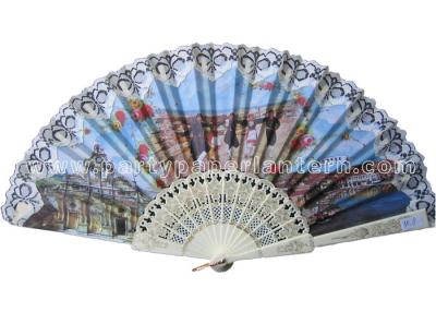 China Folk Style Lace Hand Fans Traditional for sale