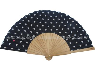 China Lovely Design Printing  Wooden Hand Fan Party Favorite For Gifts And Other Events for sale